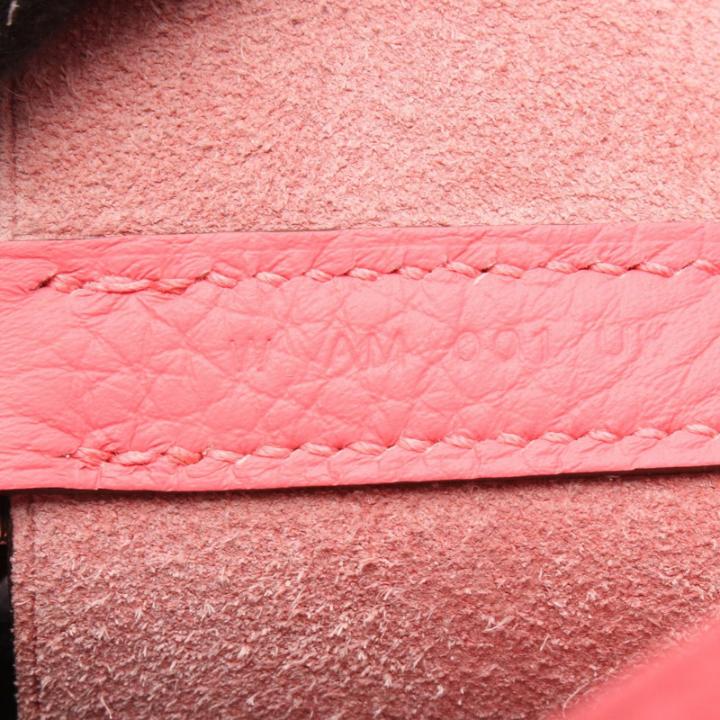 HERMES Picotin Lock MM 手提包皮革粉紅玫瑰杜鵑花二手女士 W SHW-4