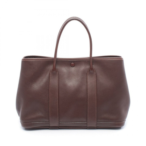 HERMES Garden Twily TPM 手提包 Swift 皮革 棕色 Havane 二手 女士 I SHW