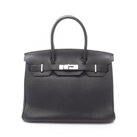 HERMES Birkin 30 手提包 Togo 皮革 黑色 二手 女士 M SHW