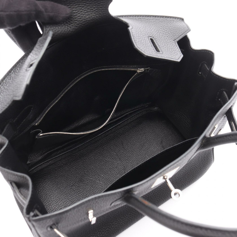 HERMES Birkin 30 手提包 Togo 皮革 黑色 二手 女士 M SHW-2