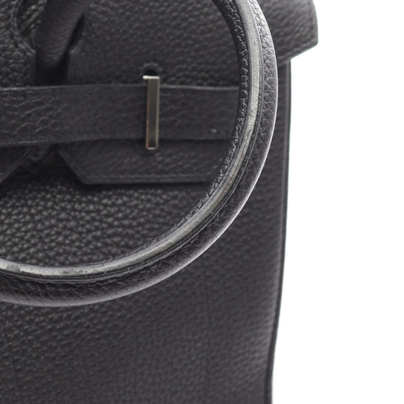 HERMES Birkin 30 手提包 Togo 皮革 黑色 二手 女士 M SHW-12