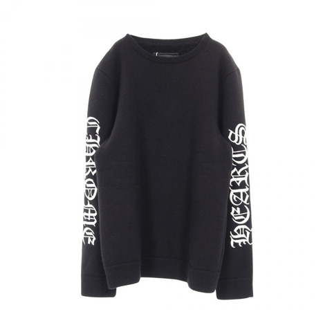 CHROME HEARTS 套頭毛衣 針織衫 羊絨 黑色 M 碼 二手男款