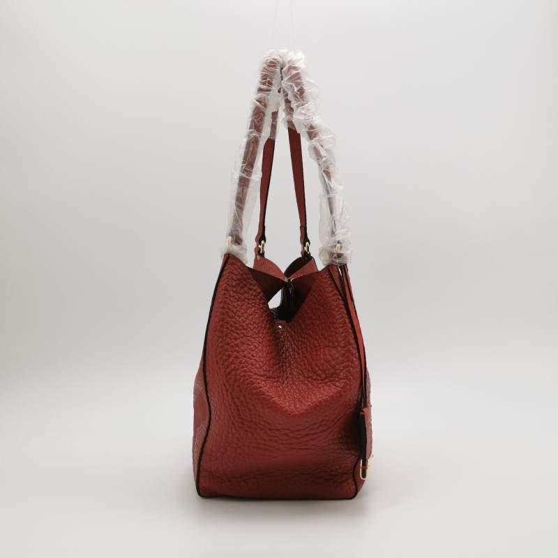 Burberry Canterbury 牛皮 純色 字母 Logo 標誌 皮革 滾邊 子母包 單肩包-4