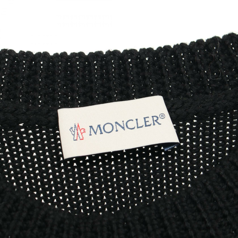 MONCLER 套頭毛衣針織衫 9042400 羊毛 黑色 綠色 灰色 #S 二手 男款-2