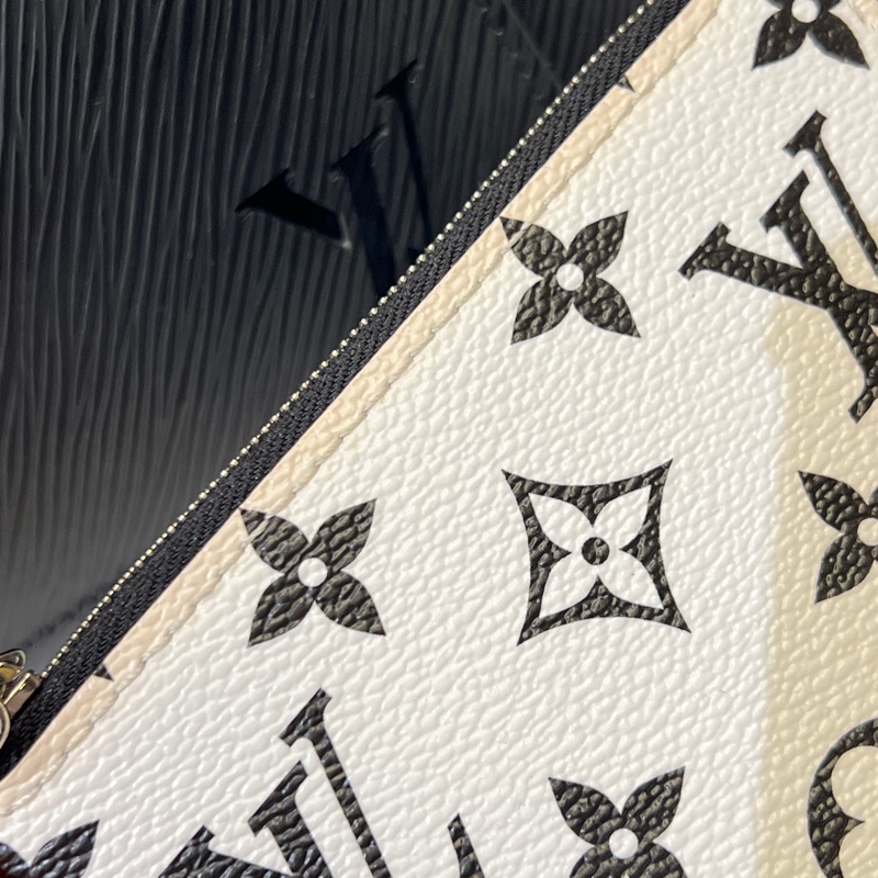 LV 黑Epi Marelle Tote bb 手提斜背包 晶片款-15