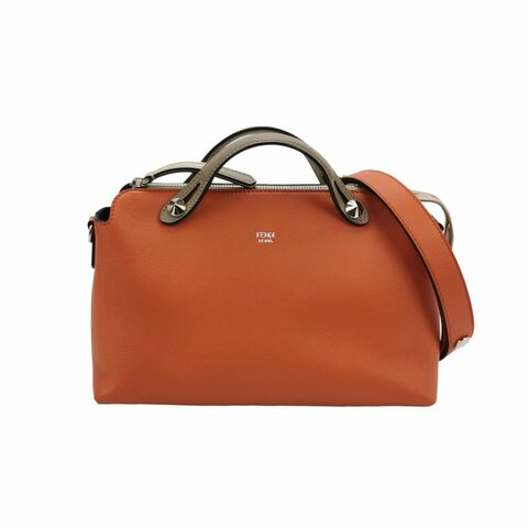 Fendi By The Way 中號 牛皮 拼色 鉚釘 手柄 單肩包