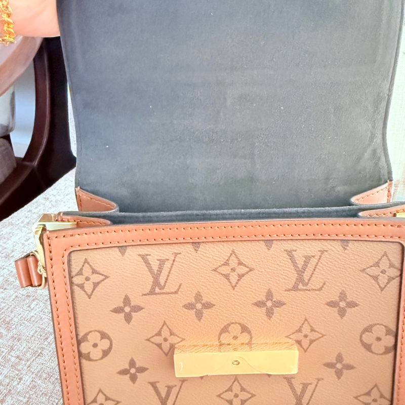 LV 達芙妮mini小號 老花拚色-4