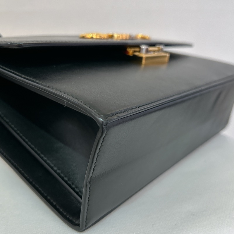 Gucci zumi系列黑掀蓋斜背包-6