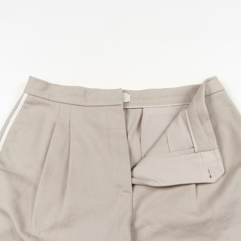 FENDI 女士棉質長褲 FR6077 02W 米色 二手 #44-4