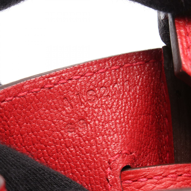 HERMES Birkin 30 手提包 030520CK Togo 皮革 紅色 Rouge tomate 二手 女士 A SHW-4