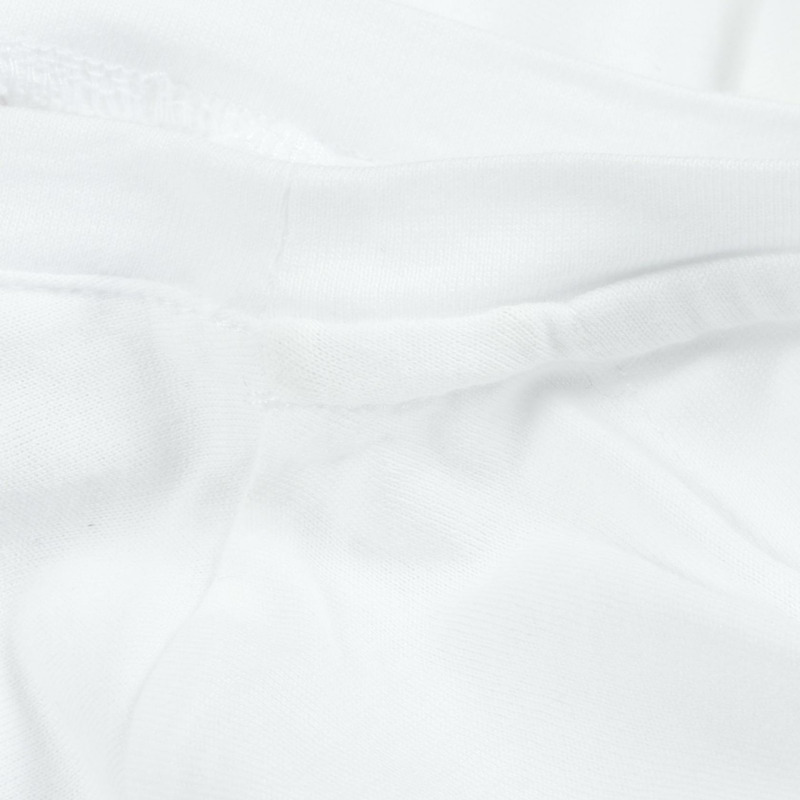 FENDI FF 書法標誌 T 卹 FAF532 AAYA 棉白色二手男款 #L-5