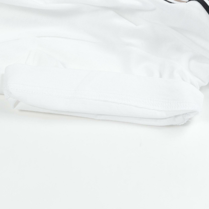 FENDI FF 書法標誌 T 卹 FAF532 AAYA 棉白色二手男款 #L-7