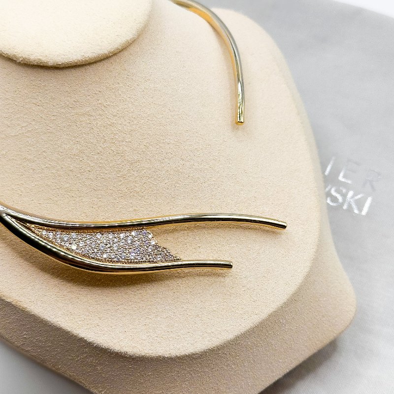 施華洛世奇Swarovski｜Swarovski Atelier高級珠寶設計師系列・鍍金珍寶頸環（絕版典藏款）-0