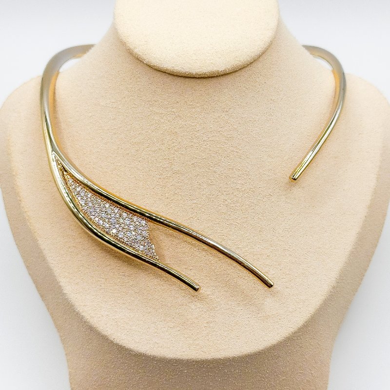 施華洛世奇Swarovski｜Swarovski Atelier高級珠寶設計師系列・鍍金珍寶頸環（絕版典藏款）-1