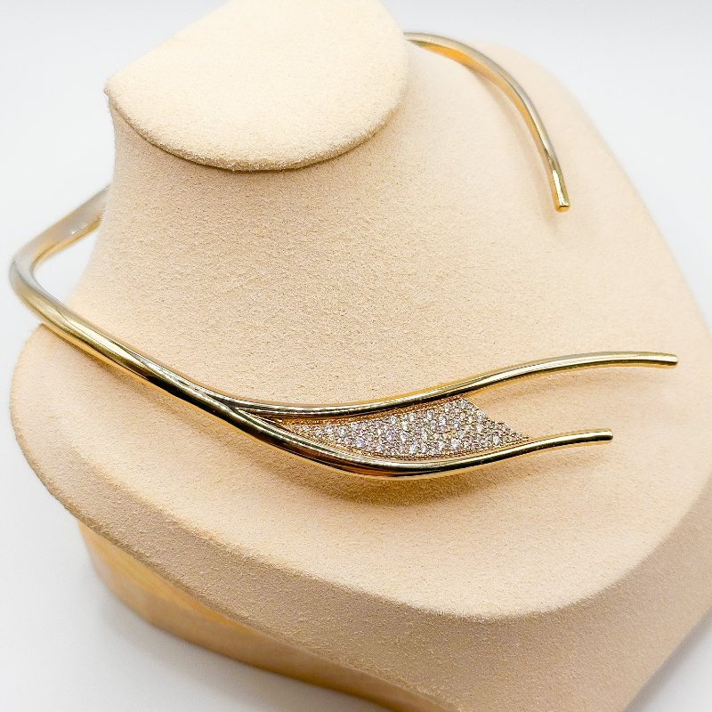 施華洛世奇Swarovski｜Swarovski Atelier高級珠寶設計師系列・鍍金珍寶頸環（絕版典藏款）-2