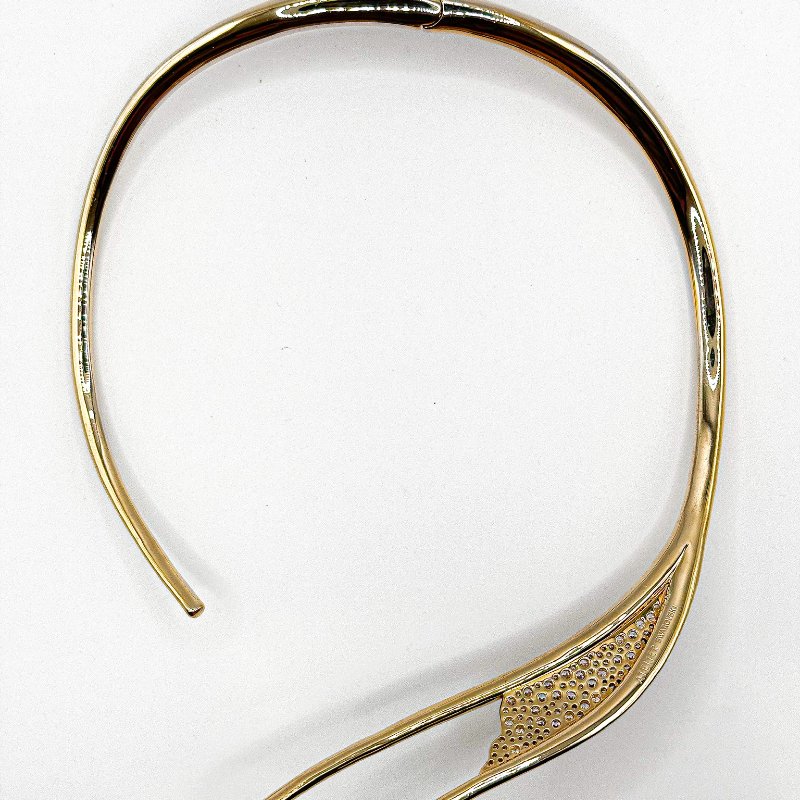 施華洛世奇Swarovski｜Swarovski Atelier高級珠寶設計師系列・鍍金珍寶頸環（絕版典藏款）-10