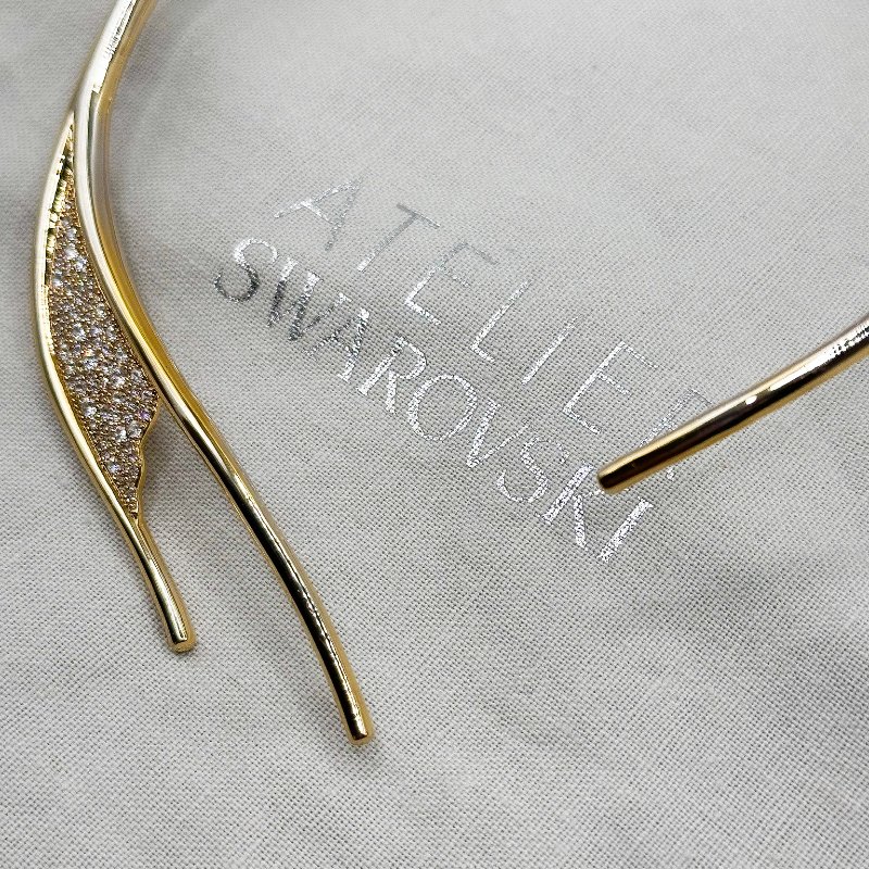 施華洛世奇Swarovski｜Swarovski Atelier高級珠寶設計師系列・鍍金珍寶頸環（絕版典藏款）-14