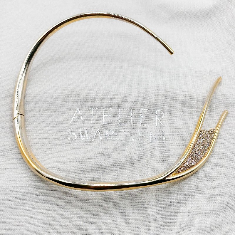 施華洛世奇Swarovski｜Swarovski Atelier高級珠寶設計師系列・鍍金珍寶頸環（絕版典藏款）-19
