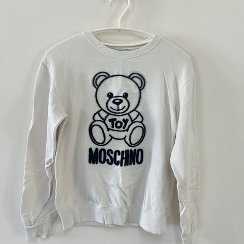 MOSCHINO白色長袖衛衣