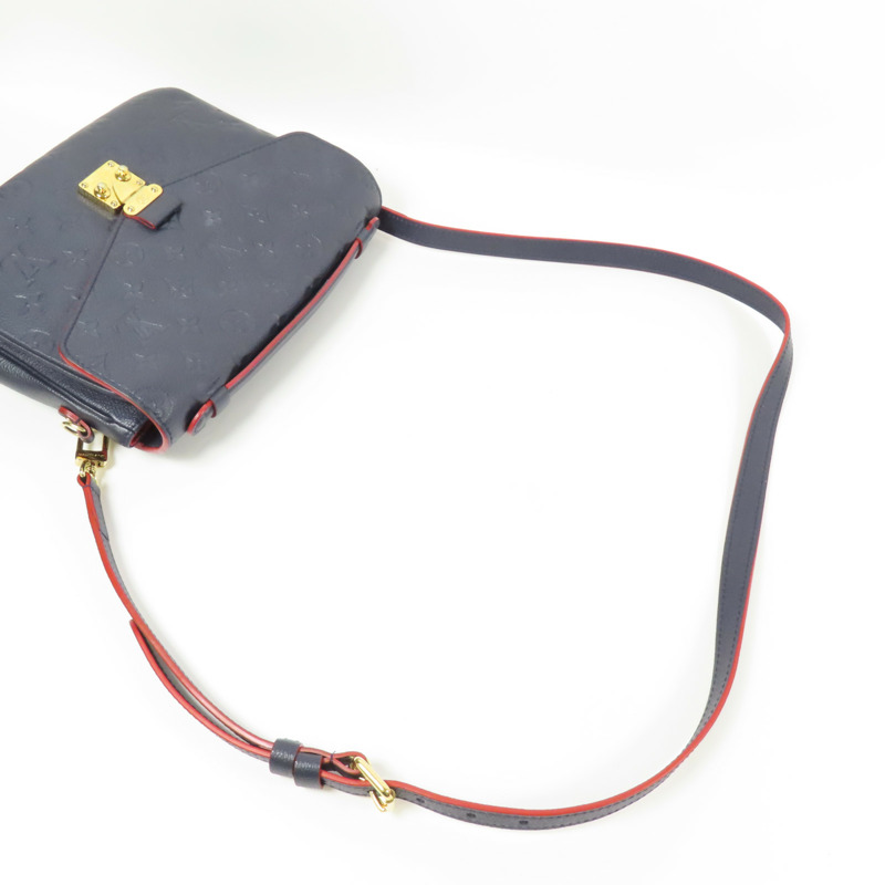 LOUIS VUITTON Monogram Empreinte Pochette Metis金扣手挽肩背兩用袋-10