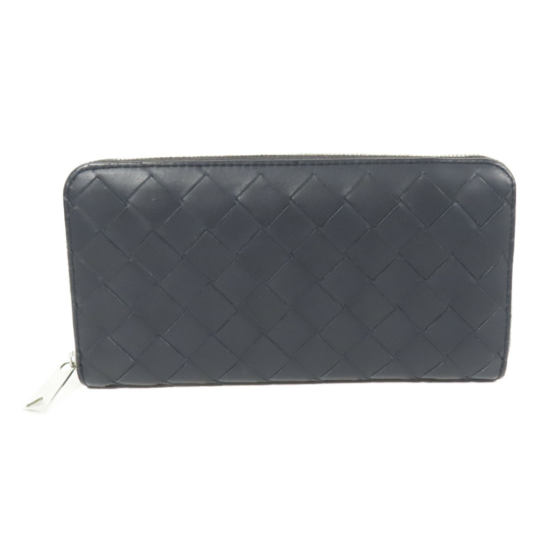 BOTTEGA VENETA 牛皮皮革Long Wallet銀扣長錢包-0