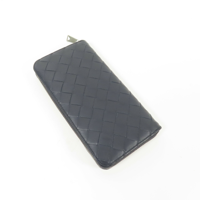 BOTTEGA VENETA 牛皮皮革Long Wallet銀扣長錢包-5