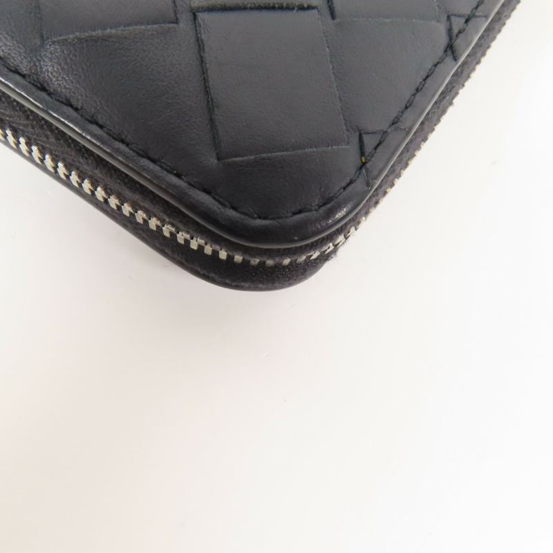 BOTTEGA VENETA 牛皮皮革Long Wallet銀扣長錢包-9