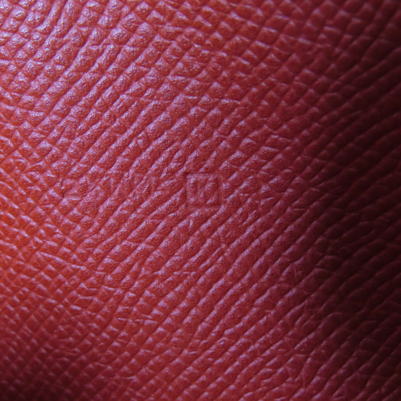 HERMES Epsom皮革Azap Wallet銀扣長錢包Rouge-14