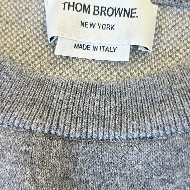 Thom Browne灰色臘腸狗毛衣-4