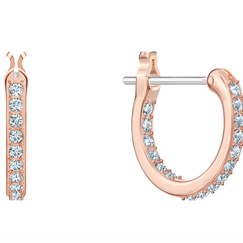 施華洛世奇Swarovski|玫瑰金閃耀北極星耳環-11