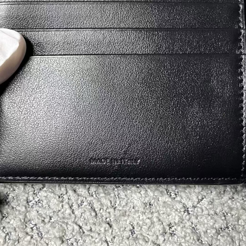 celine 棕色凱旋門印花雙折粒面皮革 錢包-4