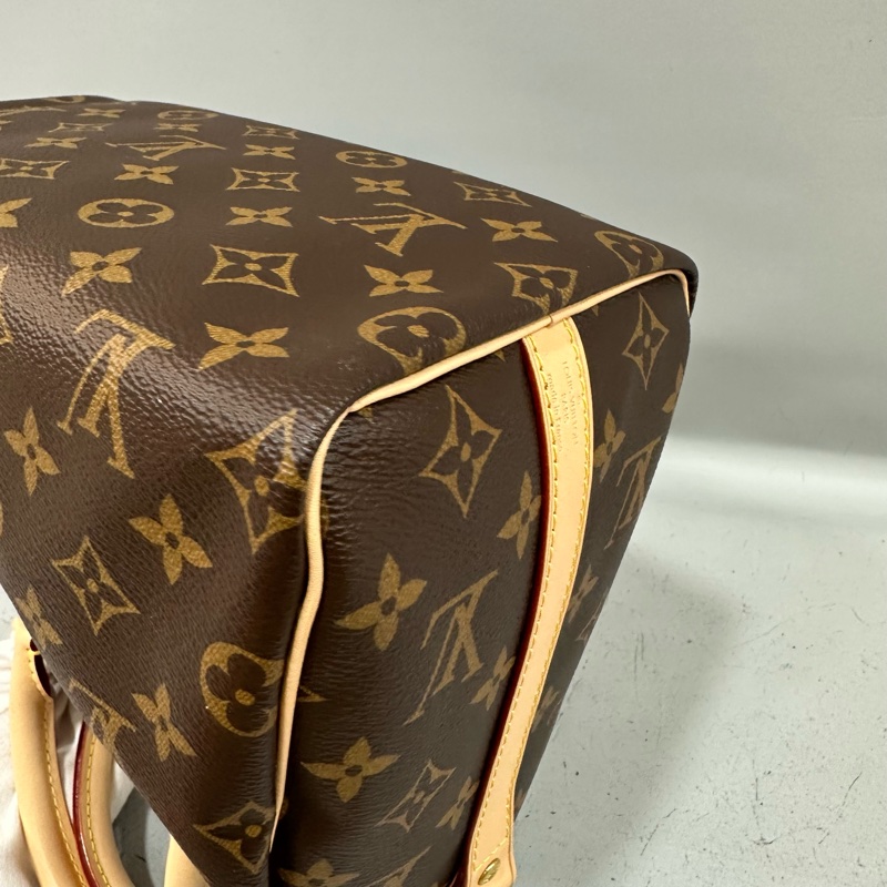 LV M41113 原花金釦speedy 25 斜背包 兩用包-11