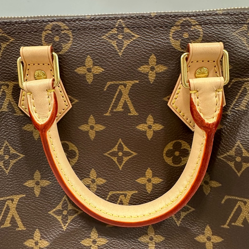 LV M41113 原花金釦speedy 25 斜背包 兩用包-17