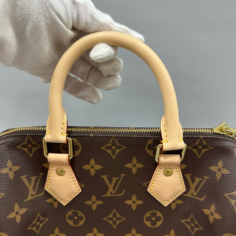 LV M41113 原花金釦speedy 25 斜背包 兩用包-18