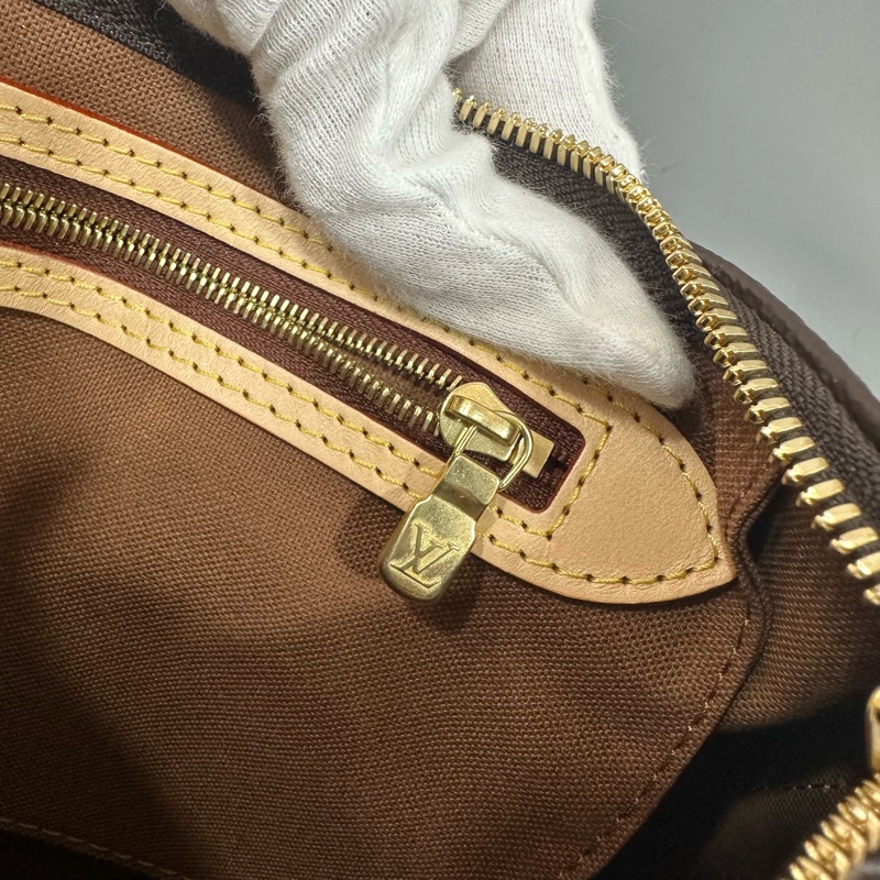 LV M41113 原花金釦speedy 25 斜背包 兩用包-21