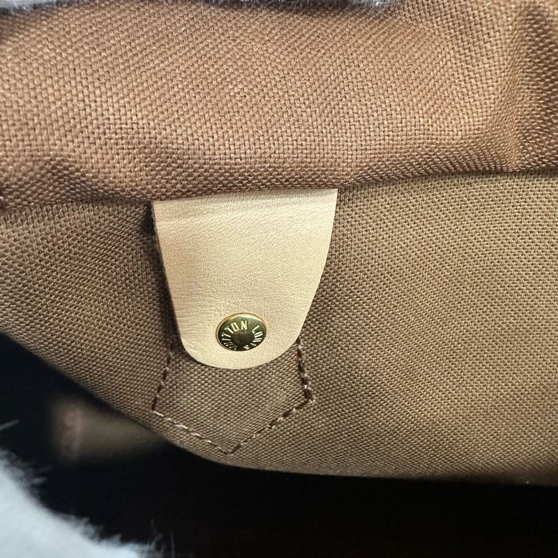 LV M41113 原花金釦speedy 25 斜背包 兩用包-23