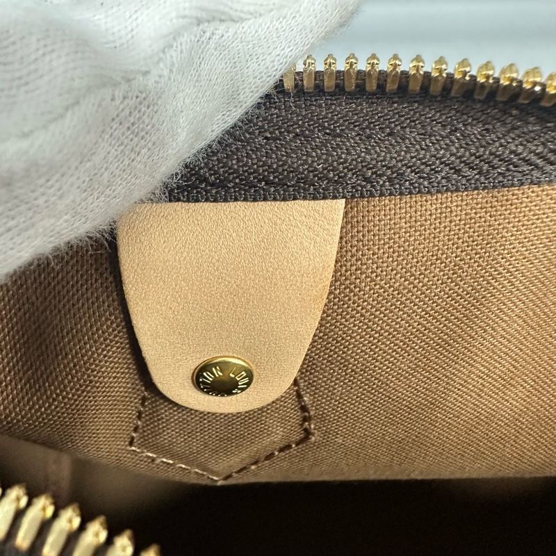 LV M41113 原花金釦speedy 25 斜背包 兩用包-25