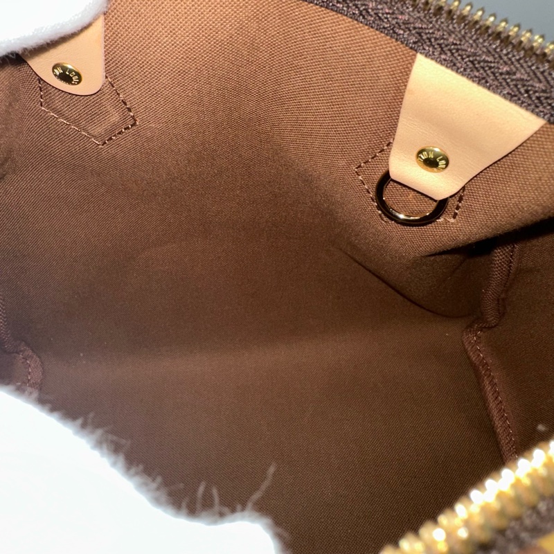 LV M41113 原花金釦speedy 25 斜背包 兩用包-31