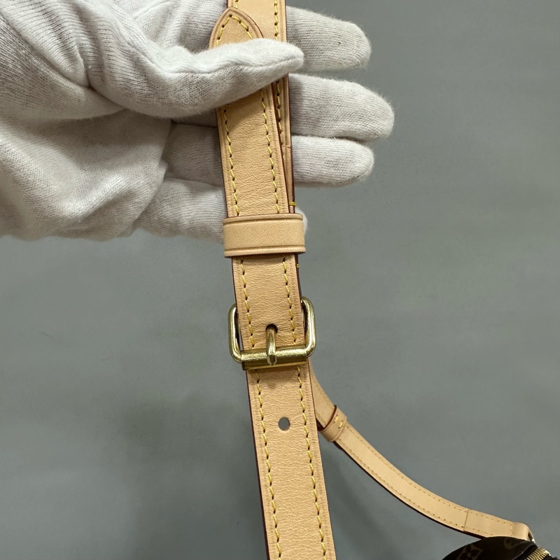 LV M41113 原花金釦speedy 25 斜背包 兩用包-34