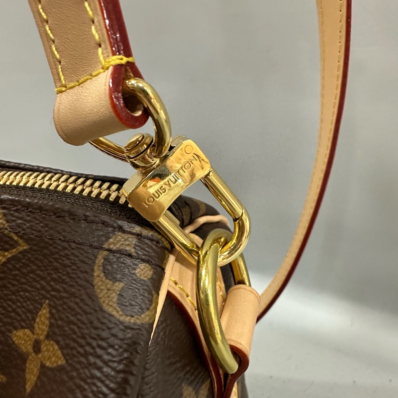 LV M41113 原花金釦speedy 25 斜背包 兩用包-39