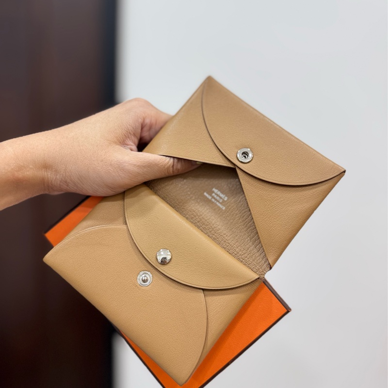 HERMES 愛馬仕 Calvi duo 彩繪 卡包 卡片夾 卡夾 皮夾 錢包 零錢包-10