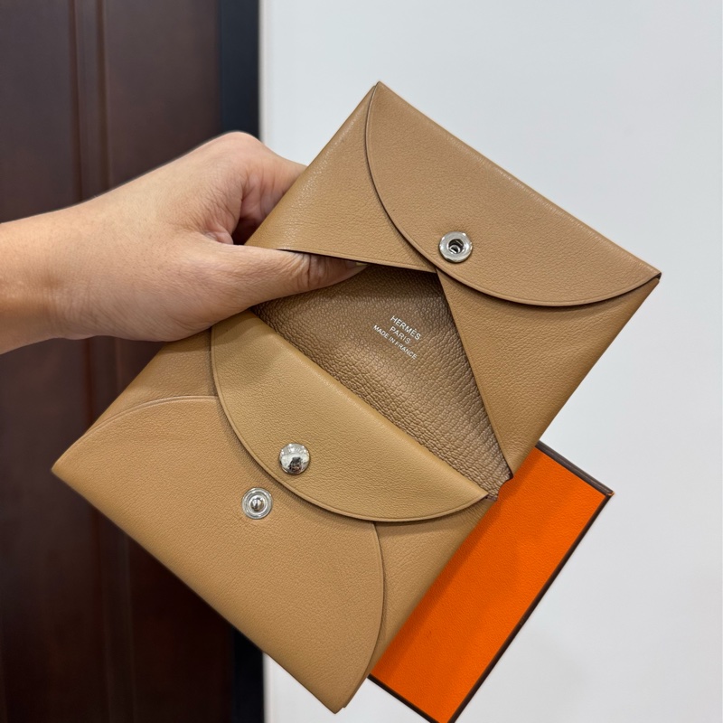 HERMES 愛馬仕 Calvi duo 彩繪 卡包 卡片夾 卡夾 皮夾 錢包 零錢包-13