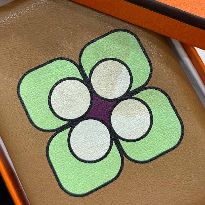 HERMES 愛馬仕 Calvi duo 彩繪 卡包 卡片夾 卡夾 皮夾 錢包 零錢包-14