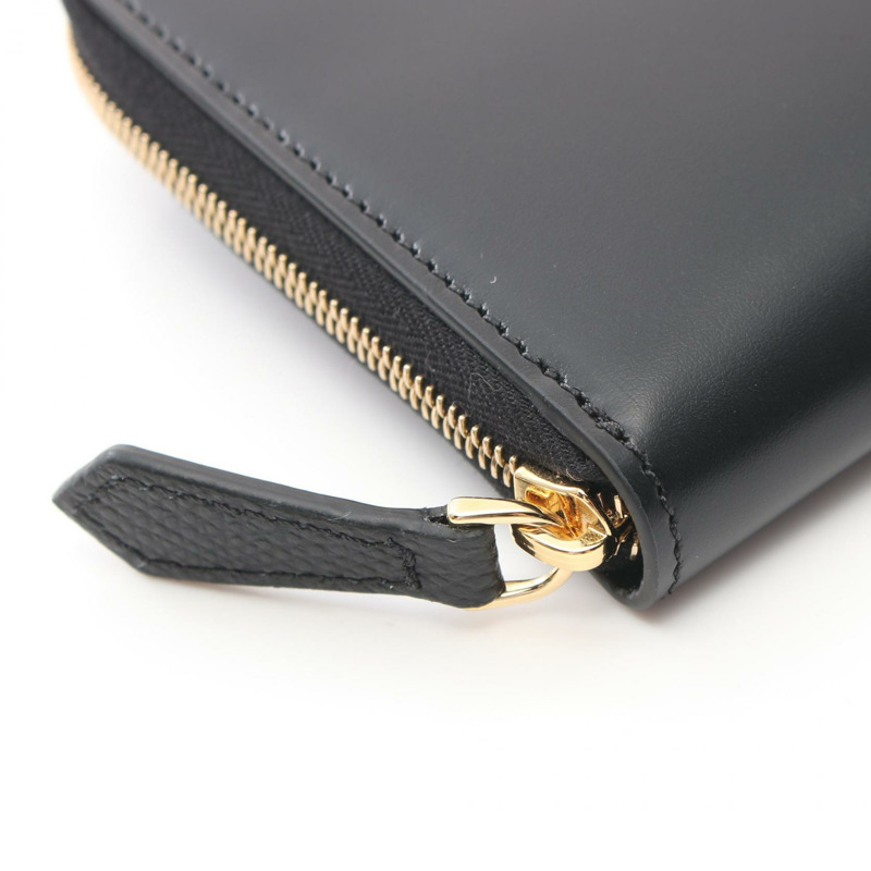 FENDI FF 鑽石圓形皮夾 8M0508ALV4F0KUR 皮革 黑色 全新 女款-5