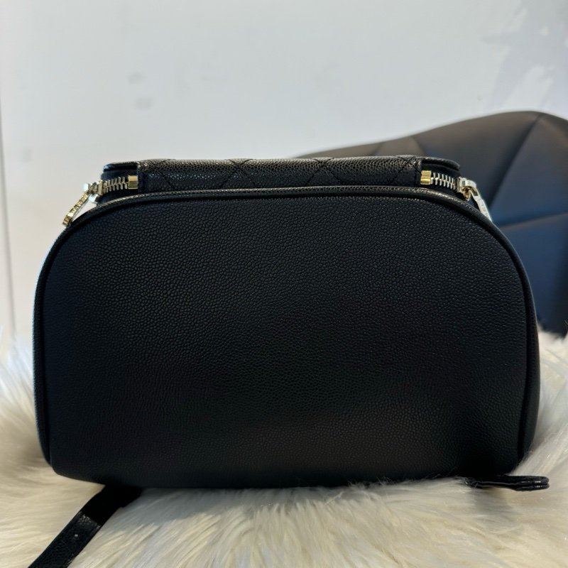 雙C菱格翻蓋束口後背包-3