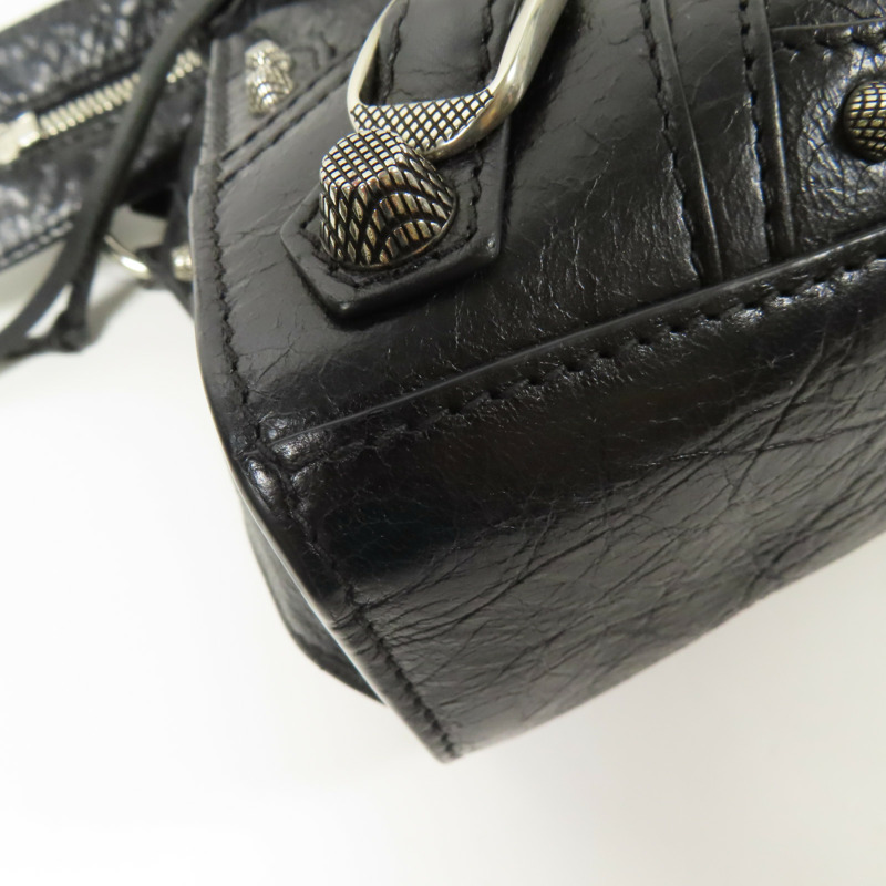 BALENCIAGA 牛皮皮革Neo Cagole XS銀扣手挽肩背兩用袋-6