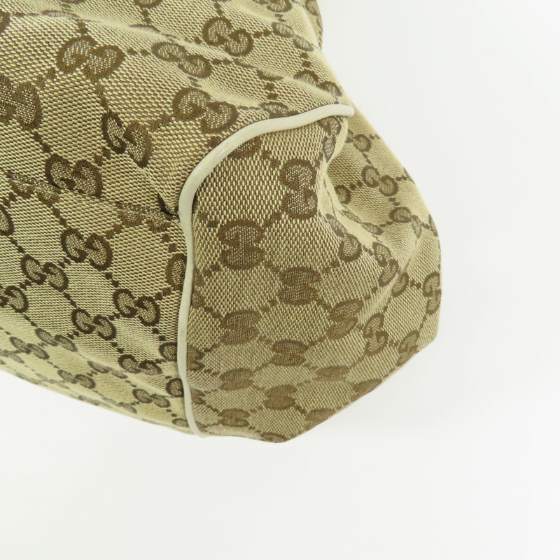 GUCCI 帆布2 Way Shoulder銀扣手挽肩背兩用袋-7