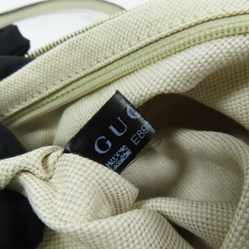 GUCCI 帆布2 Way Shoulder銀扣手挽肩背兩用袋-17