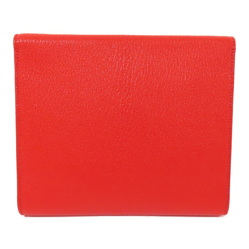 HERMES Chevre皮革Clic 16金扣肩背袋Rouge De Coeur-2
