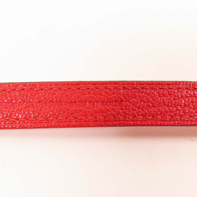 HERMES Chevre皮革Clic 16金扣肩背袋Rouge De Coeur-12